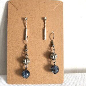 Fishhook Dangle Fashion Pierced Earrings 2 Pair